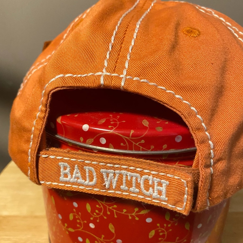 NWT Kbethos Bad Witch Cap Orange Hat Halloween - Picture 2 of 3